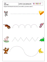 okul öncesi çizgi çalışma sayfaları